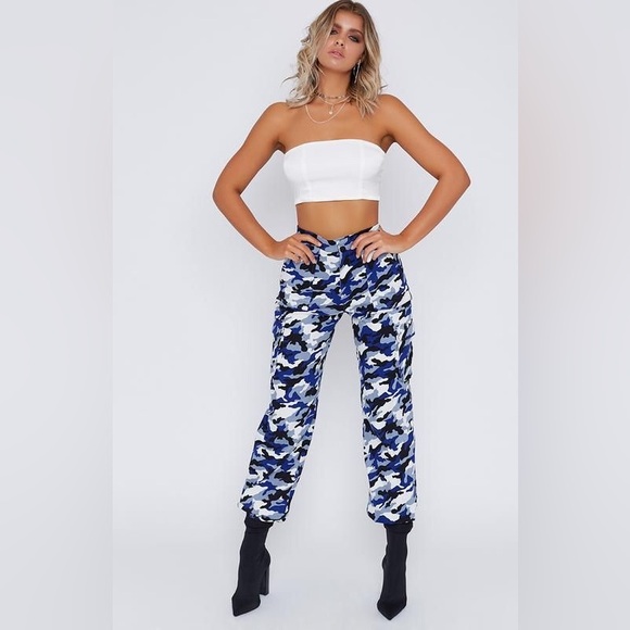 I.AM.GIA Tarantino Pants In Blue Camo - Picture 1 of 6